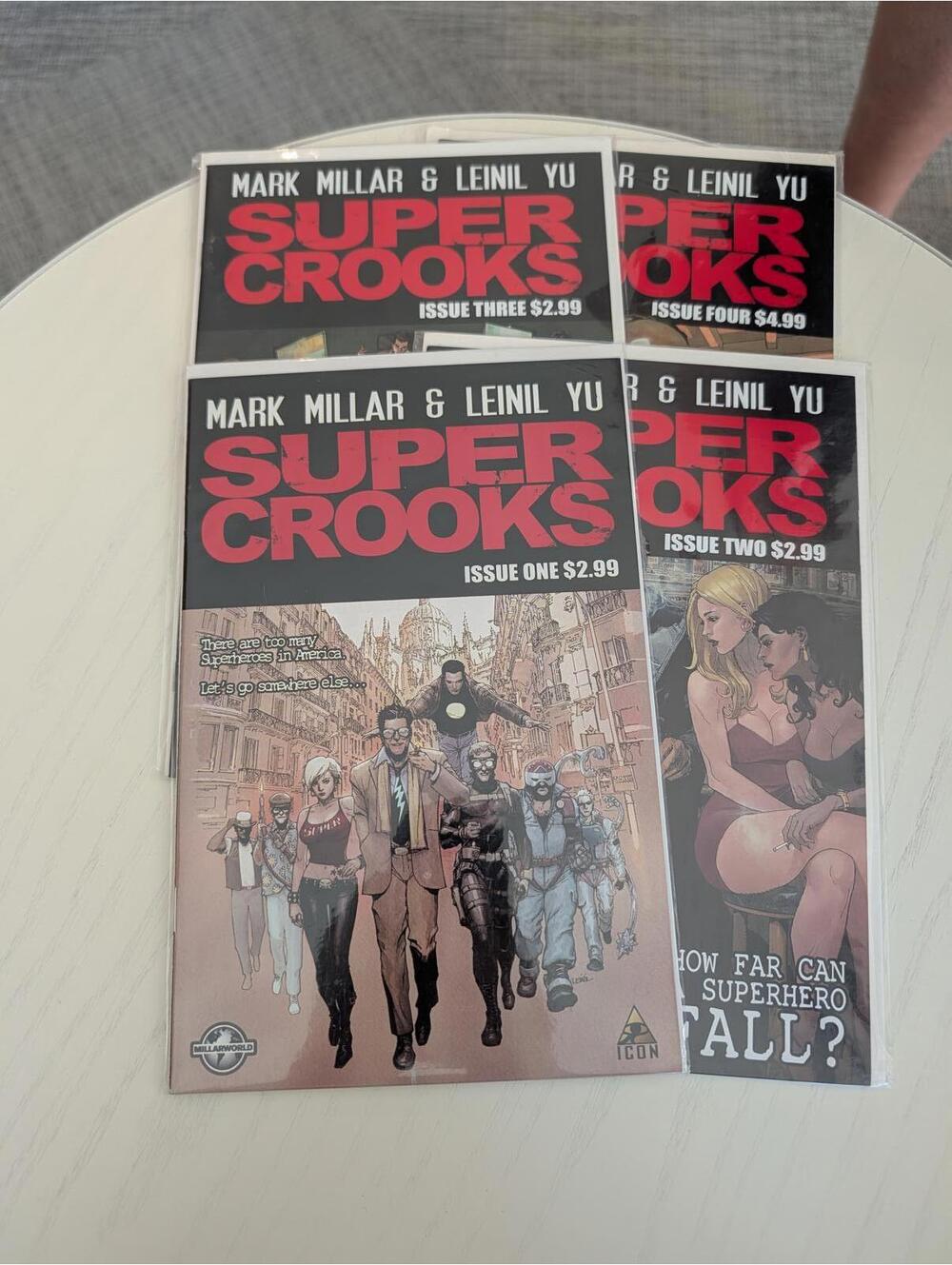 Super Crooks Comic Book Series Issues 1 -4